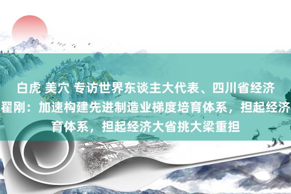 白虎 美穴 专访世界东谈主大代表、四川省经济和信息化厅厅长翟刚：加速构建先进制造业梯度培育体系，担起经济大省挑大梁重担